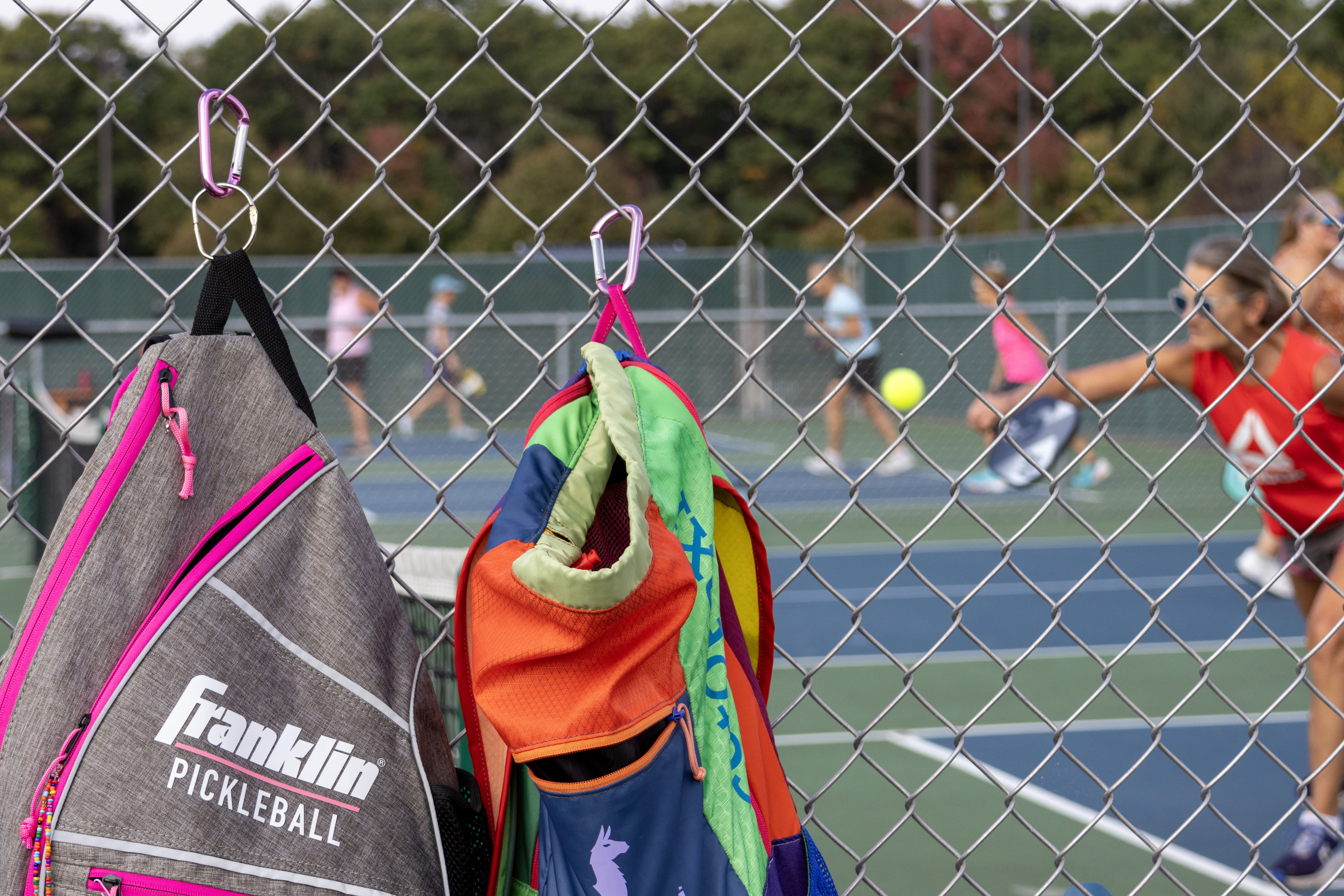Pickleball Bag with Pickleball Tournament in background by Kyle Knitter